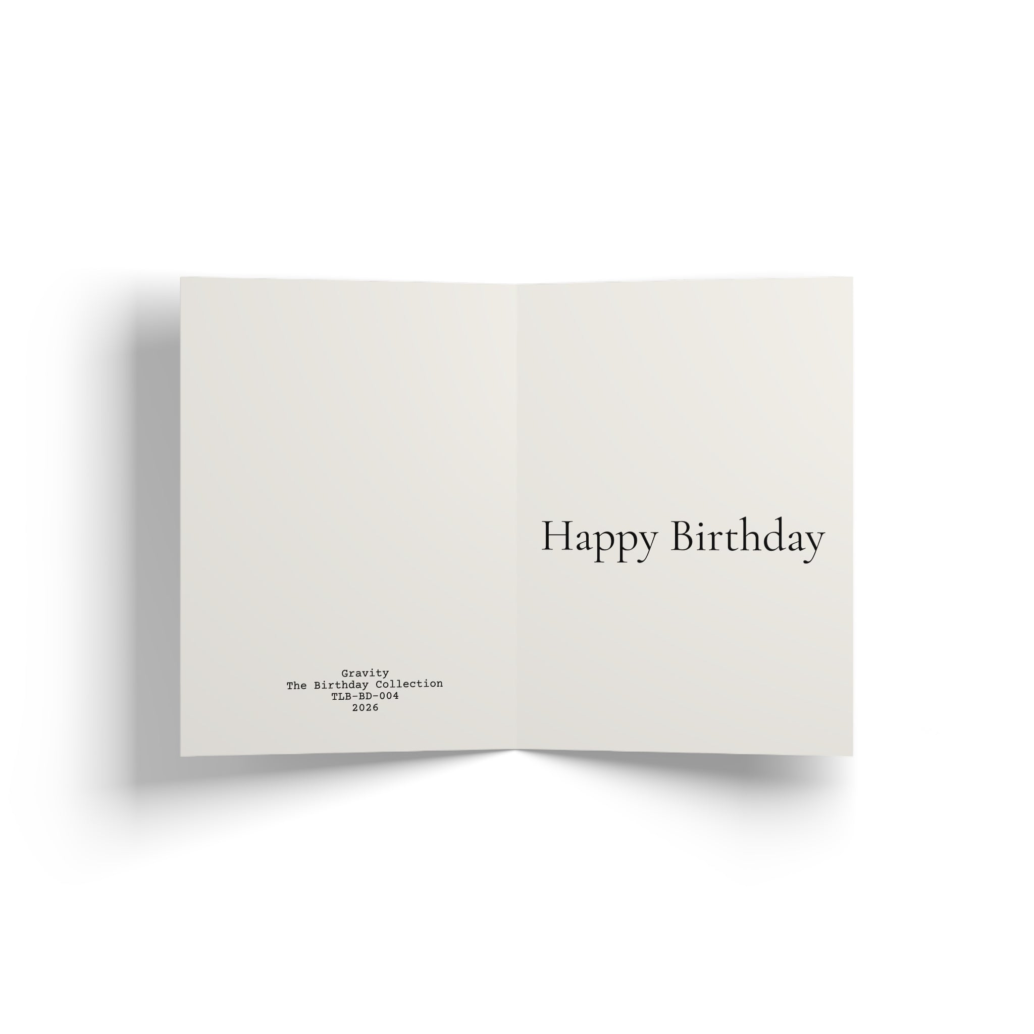 Gravity / Greeting Card — Moody Still Life Birthday Card