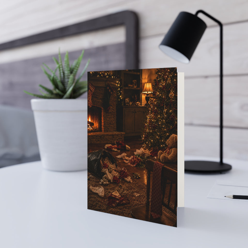 Yesterday / The house is still warm. The tree still sparkles. Someone is probably asleep on the couch. Every Christmas has this moment. The one where the celebration quietly turns into a memory. / Holiday Card