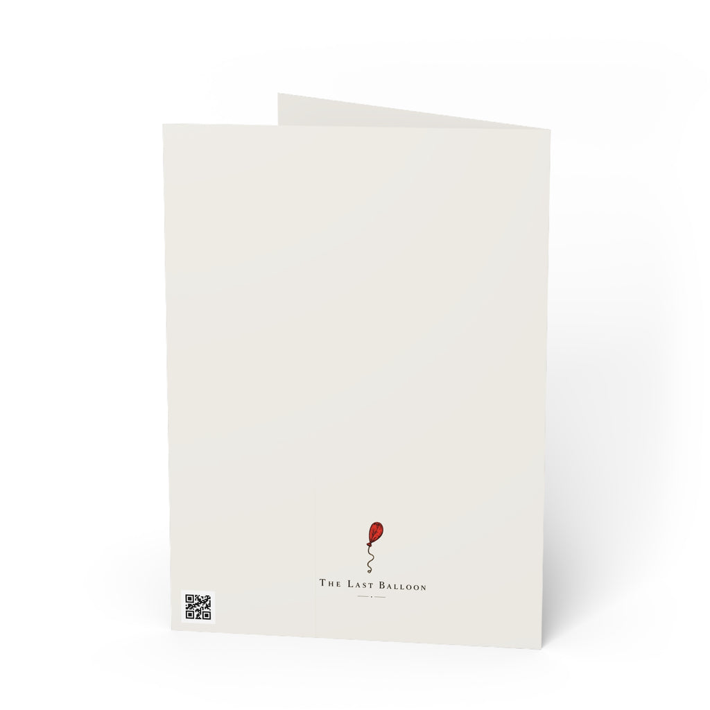 Fading / Someone laughed here. Someone stretched out their arms, made a snow angel, stood up... and walked away. Now winter is quietly reclaiming the moment. / Holiday Greeting Card