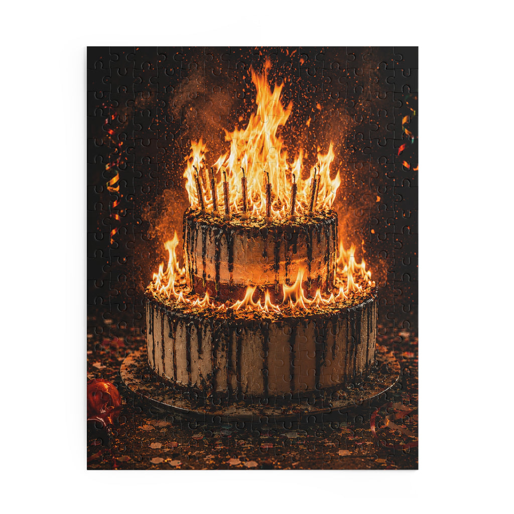 Burnt Wishes, The Birthday Cake Puzzle — 120/252/500-Piece Jigsaw